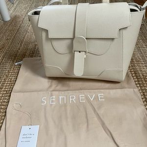 Senreve midi maestra pebbled leather, cream - Used once. Like new!